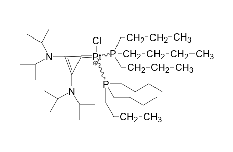 [PT{CC(NPRI2)C(NPRI2)}(PBUN3)2CL]+