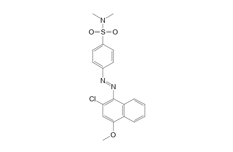 Benzenesulfonamide, 4-[2-(2-chloro-4-methoxy-1-naphthalenyl)diazenyl]-N,N-dimethyl-