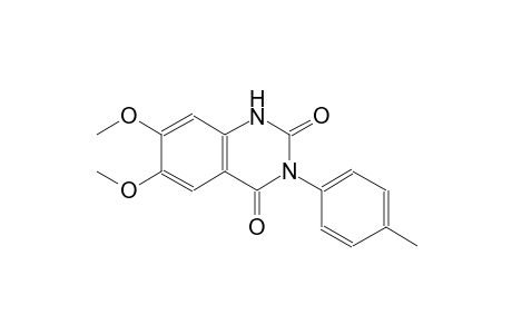 6,7-dimethoxy-3-(4-methylphenyl)-2,4(1H,3H)-quinazolinedione