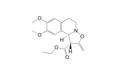 cis-Ethyl 1,5,6,10b-Tetrahydro-8,9-dimethoxy-2-methylene-2H-isoxazolo[3,2-a]isoquinoline-1-carboxylate