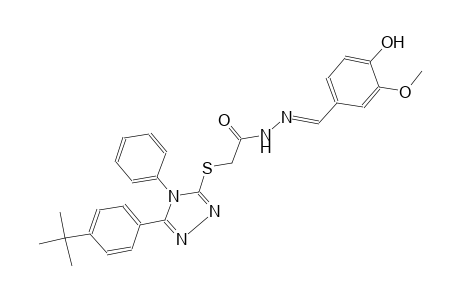acetic acid, [[5-[4-(1,1-dimethylethyl)phenyl]-4-phenyl-4H-1,2,4-triazol-3-yl]thio]-, 2-[(E)-(4-hydroxy-3-methoxyphenyl)methylidene]hydrazide