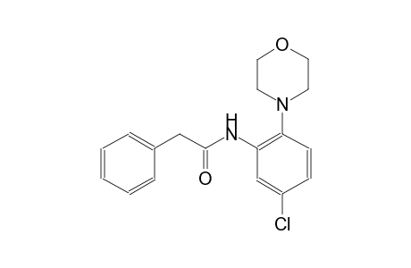 N-[5-chloro-2-(4-morpholinyl)phenyl]-2-phenylacetamide