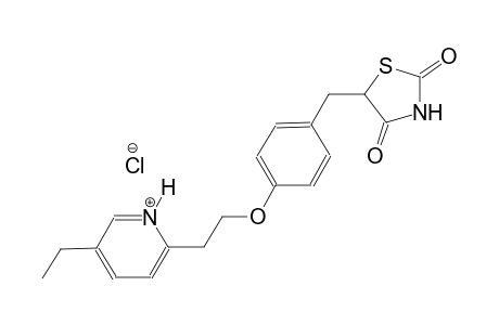 pyridinium, 2-[2-[4-[(2,4-dioxo-5-thiazolidinyl)methyl]phenoxy]ethyl]-5-ethyl-, chloride