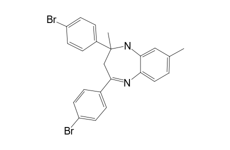 2,4-BIS-(4-BrOMOPHENYL)-2,3-DIHYDRO-2,8-DIMETHYL-1H-1,5-BENZODIAZEPINE