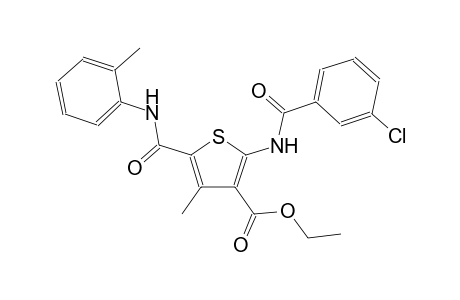 ethyl 2-[(3-chlorobenzoyl)amino]-4-methyl-5-(2-toluidinocarbonyl)-3-thiophenecarboxylate