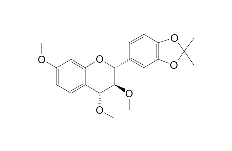 O,O-Propylidene derivative of trimethyl ether of (+)-mollisacacidin