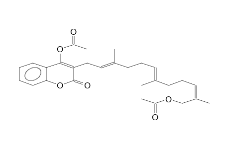 2H-1-BENZOPYRAN-2-ONE, 4-(ACETYLOXY)-3-[12-(ACETYLOXY)-3,7,11-TRIMETHYL-2,6,10-DODECATRIENYL]-