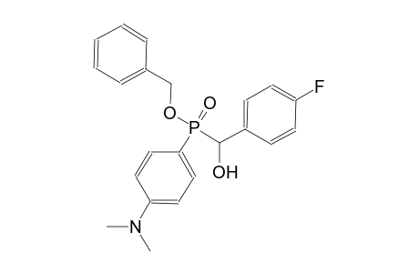 benzyl 4-(dimethylamino)phenyl[(4-fluorophenyl)(hydroxy)methyl]phosphinate