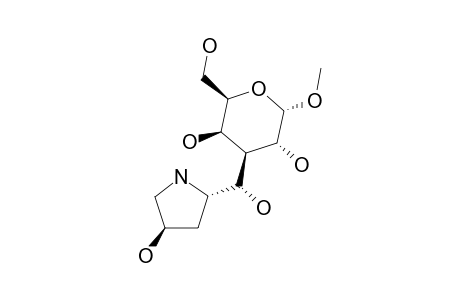 METHYL-3-DEOXY-3-[(1'R)-2',3',5'-TRIDEOXY-2',5'-IMINO-L-ERYTHRO-PENTITOL-1'-C-YL]-ALPHA-D-GALACTOPYRANOSIDE