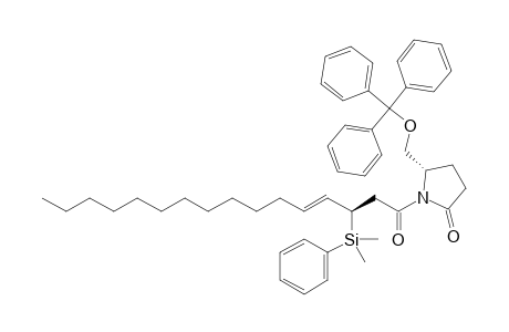 (5S)-1-[(E)-(3'R)-3'-Dimethyl(phenyl)silylhexadec-4'-enoyl]-5-(trityloxymethyl)pyrrolidin-2-one