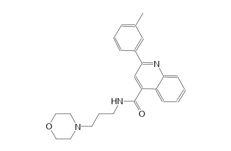 2-(3-methylphenyl)-N-[3-(4-morpholinyl)propyl]-4-quinolinecarboxamide