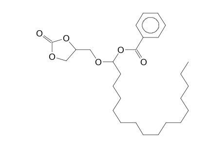 PALMICALDEHYDE, O-(2-OXO-1,3-DIOXOLAN-4-YLMETHYL)-O-(BENZOYLOXY) ACYLAL
