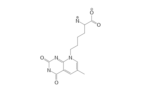 alpha-AMINO-2,4-DIOXO-6-METHYL-2,3,4,8-TETRAHYDROPYRIDO[2,3-d]PYRIMIDINE-8-HEXANOIC ACID
