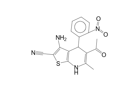 5-Acetyl-3-amino-4,7-dihydro-6-methyl-4-(2-nitrophenyl)thieno[2,3-b]pyridine-2-carbonitrile