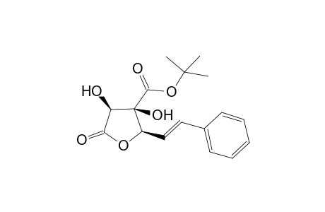 tert-Butyl (2R,3R,4S)-3,4-Dihydroxy-5-oxo-2-[(E)-2-phenylethen-1-yl]tetrahydrofuran-3-carboxylate
