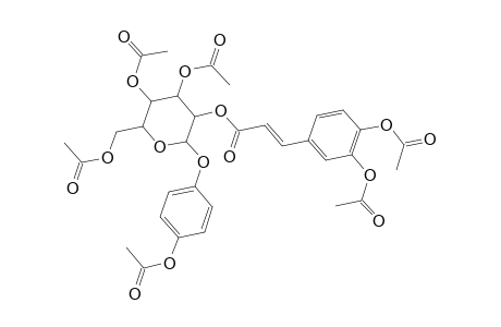 Arbutin, p,3,4,6-tetraacetate 2-(3,4-dihydroxycinnamate) diacetate