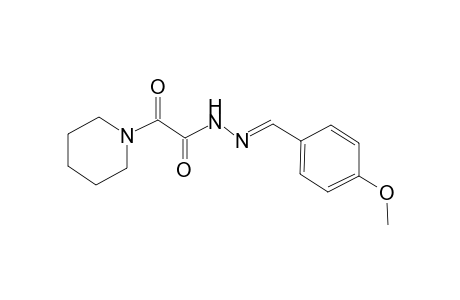 N'-[(E)-(4-Methoxyphenyl)methylidene]-2-oxo-2-(1-piperidinyl)acetohydrazide
