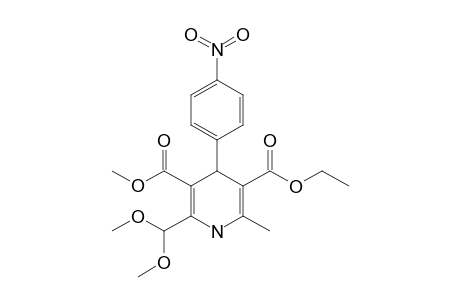 ETHYL-2-DIMETHOXYMETHYL-3-METHOXYCARBONYL-6-METHYL-4-(4-NITROPHENYL)-1,4-DIHYDROPYRIDINE-5-CARBOXYLATE