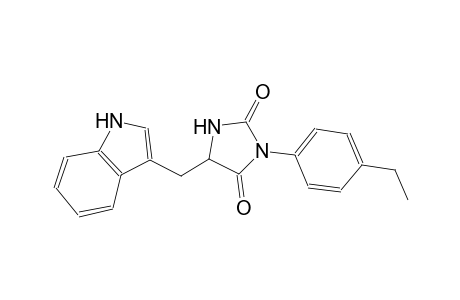 3-(4-ethylphenyl)-5-(1H-indol-3-ylmethyl)-2,4-imidazolidinedione