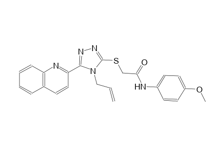 2-{[4-allyl-5-(2-quinolinyl)-4H-1,2,4-triazol-3-yl]sulfanyl}-N-(4-methoxyphenyl)acetamide