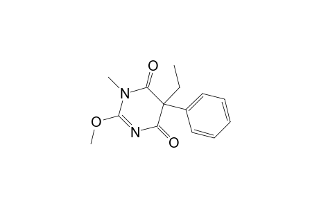 4,6(1H,5H)-Pyrimidinedione, 5-ethyl-2-methoxy-1-methyl-5-phenyl-