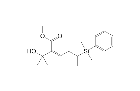 1,1-Dimethyl-5-dimethyl(phenyl)sily-2-methoxycarbonylhex-2-en-1-ol