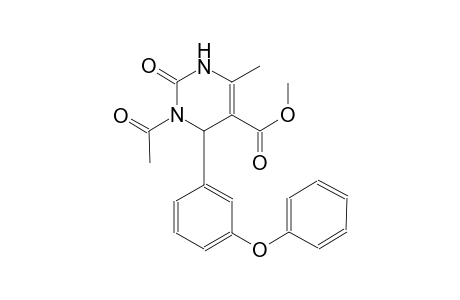 5-pyrimidinecarboxylic acid, 1-acetyl-1,2,3,6-tetrahydro-4-methyl-2-oxo-6-(3-phenoxyphenyl)-, methyl ester