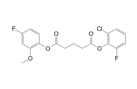 Glutaric acid, 2-chloro-6-fluorophenyl 4-fluoro-2-methoxyphenyl ester