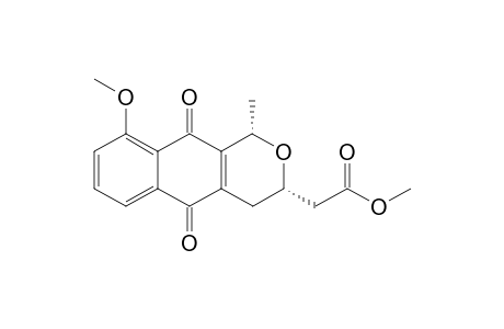 cis-METHYL-[9-METHOXY-1-METHYL-5,10-DIOXO-3,4,5,10-TETRAHYDRO-1H-NAPHTHO-[3,2-C]-PYRAN-3-YL]-ACETATE