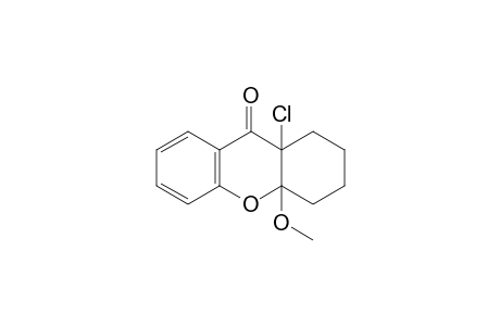 9a-chloro-1,2,3,4,4a,9a-hexahydro-4a-methoxyxanthen-9-one