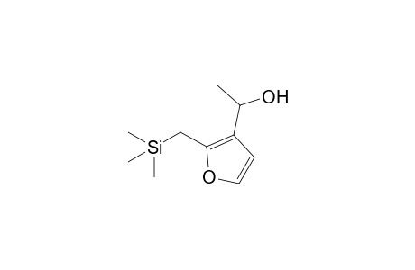 3-(1-Hydroxyethyl)-2-[(trimethylsilyl)methyl]furan