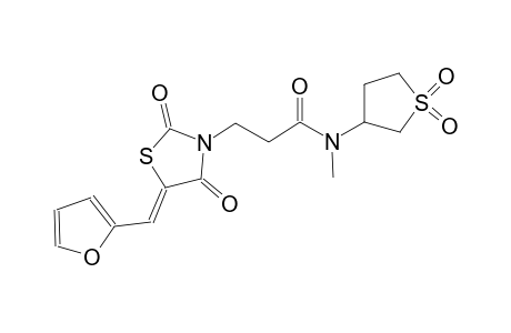 3-thiazolidinepropanamide, 5-(2-furanylmethylene)-N-methyl-2,4-dioxo-N-(tetrahydro-1,1-dioxido-3-thienyl)-, (5Z)-