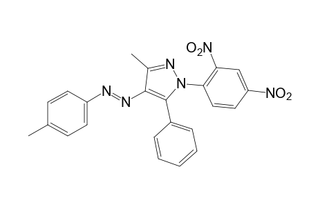 1-(2,4-dinitrophenyl)-3-methyl-5-phenyl-4-(p-tolylazo)pyrazole