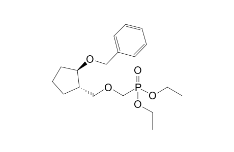 (+-)-trans-2-Benzyloxy-1-(diethylphosphonomethyloxymethyl)cyclopentane