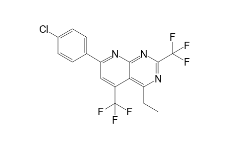 7-(4-chlorophenyl)-4-ethyl-2,5-bis(trifluoromethyl)pyrido[2,3-d]pyrimidine