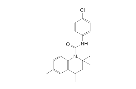 N-(4-chlorophenyl)-2,2,4,6-tetramethyl-3,4-dihydro-1(2H)-quinolinecarboxamide