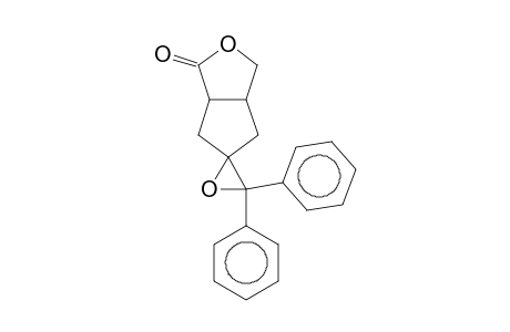 SPIRO[3-OXABICYCLO[3.3.0]OCTAN-2-ON-7,1'-(2'-OXACYCLOPROPANE)], 3',3'-DIPHENYL-, cis or trans