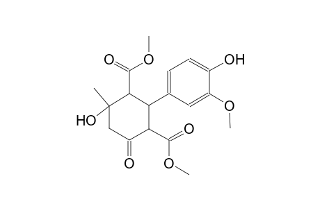 1,3-cyclohexanedicarboxylic acid, 4-hydroxy-2-(4-hydroxy-3-methoxyphenyl)-4-methyl-6-oxo-, dimethyl ester