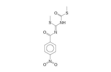 1-([((Z)-(Methylsulfanyl)([(methylsulfanyl)carbonyl]amino)methylidene)amino]carbonyl)-4-nitrobenzene