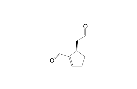 (R)-5-(2-Oxoethyl)cyclopent-1-enecarbaldehyde