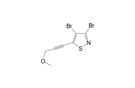 3,4-dibromo-5-(3-methoxyprop-1-ynyl)-1,2-thiazole