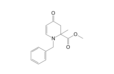 1-(benzyl)-4-keto-2-methyl-3H-pyridine-2-carboxylic acid methyl ester