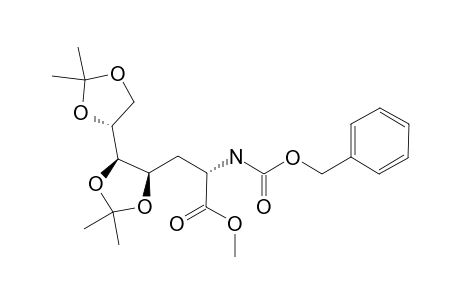 METHYL-2-BENZYLOXYCARBONYLAMINO-2,3-DIDEOXY-4,5:6,7-DI-O-ISOPROPYLIDENE-D-MANNO-HEPTONATE