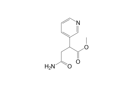 3-Pyridineacetic acid, .alpha.-(2-amino-2-oxoethyl)-, methyl ester