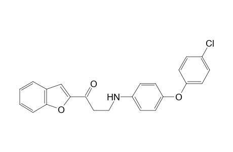 1-Propanone, 1-(2-benzofuranyl)-3-[[4-(4-chlorophenoxy)phenyl]amino]-