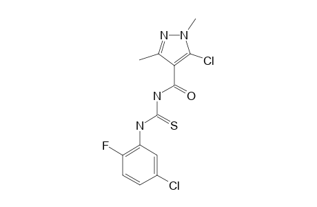 1-(5-CHLORO-2-FLUOROPHENYL)-3-(5-CHLORO-1,3-DIMETHYL-1H-PYRAZOLE-4-CARBONYL)-THIOUREA