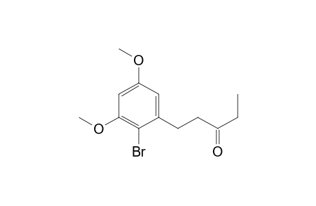 3-Pentanone, 1-(2-bromo-3,5-dimethoxyphenyl)-