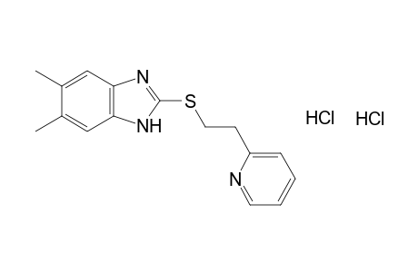 5,6-dimethyl-2-{[2-(2-pyridyl)ethyl]thio}benzimidazole, dihydrochloride