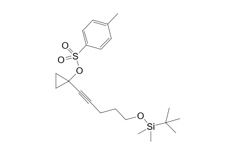 1-(5-(tert-butyldimethylsilyloxy)pent-1-ynyl)cyclopropyl 4-methylbenzenesulfonate