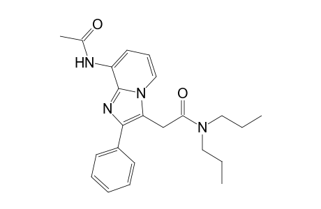 N,N-Di-n-propyl(2-phenyl-8-acetamidoimidazo[1,2-a]pyridin-3-yl)acetamide
